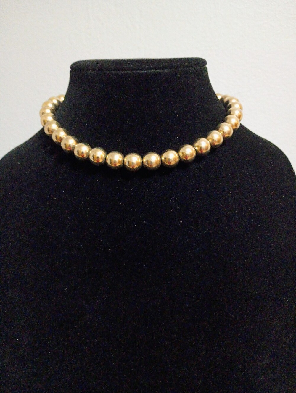 Vintage Gold Toned Choker Necklace